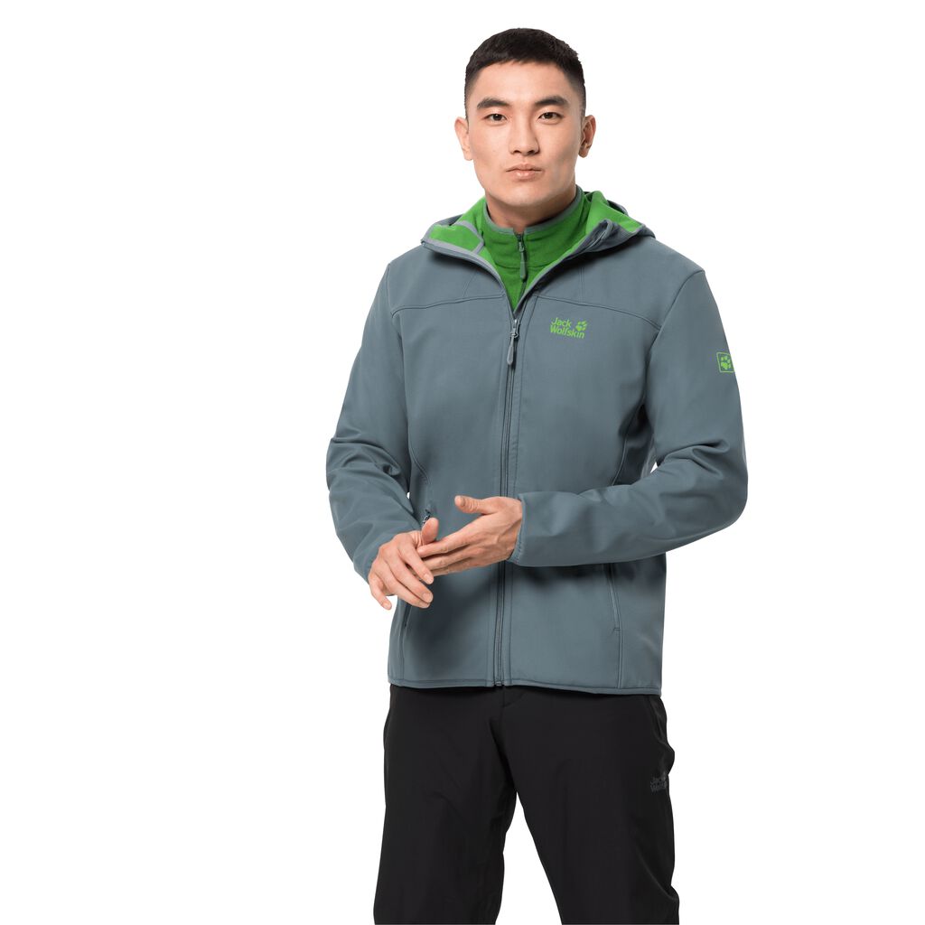 Jack Wolfskin NORTHERN POINT Férfi Softshell Kabát Szürke - CSPOGD-187